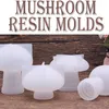 Storage Boxes 4Pcs White Ornament Big Mushroom Resin Moulds Mushrooms 3D Silicone For Epoxy