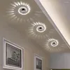 Настенные лампы современный светодиодный потолочный свет 3W RGB Sconce для художественной галереи украшения