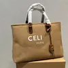 Fashion Tote bag canvas Letter printing Shopping Bag Designer Tote with lock handbags Women's Underarm Cross body Shoulder Bag High capacity Beach Bags