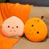 Cuscini di peluche Cuscini 38 cm Simpatico cartone animato Pesca arancione Mirtillo Giocattoli Farcito Coperta morbida Bella bambola cuscino di frutta Per bambini Regali di compleanno per ragazze 230705