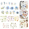 Storage Bottles 180 Pcs Journaling Supplies Decor DIY Stickers Diary Material Scrapbook Decorative Flower Kit Fine