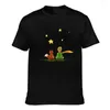 Herr-T-shirts Little Prince-skjorta Le Petit Looking At The Stars Man Beach T-shirt Kortärmad T-shirt med tryck 100 bomull