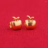 Oorknopjes Trendy Apple Cute 24K Goud Kleur Selling Sieraden