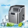 LINBOSS Factory Electric Ice Maker macchine per il ghiaccio da banco da appoggio per uso domestico commerciale Macchina per la produzione di cubetti di ghiaccio automatica 30 kg / 24 ore