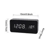 Wooden Electronic Alarm Clock Rectangle LED Digital Sounds Control Desk Clocks Triangle Home Bedroom Temperature Alarms Clock TH0913