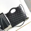 10A Mirror Quality 31 Designer Mini Shopping Chain Bag Patent Läder axelväska med låda C108