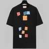 T-shirts pour hommes Designer Summer Luxury Versatile Block Design Classic OS Loose Casual T-shirt à manches courtes pour hommes Femmes G4VE