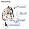 Рюкзак милый щенок порода собак Unisex Travel Bag School Bound Bound Mochila