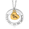 Pendant Necklaces In My Heart For Women Family Member Grandpa Grandma Mom Dad Daughter Son Love Chains Fashion Jewelry Drop Delivery Dh2Fh