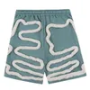 Herrshorts Hiphopshorts för män Distortion Rope Harajuku Streetwear Sweatshorts Sommar Lösa Casual Shorts 230704