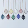 Pendant Necklaces Handmade Crystals Beads Lace Teardrop Drops For Women Trendy Minimalist Party Daily Jewelry