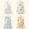 T shirts Children s Clothing Print Sleeveless Tops Shorts Cute Breathable Kids Summer Vest Set Tank Top for Baby Children 230704