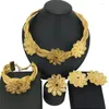 Colar Brincos Conjunto Feminino Banquete Namoro Acessório Casamento Moda Africana Dubai Colares Brasileiros Pulseiras Anel FHK14224