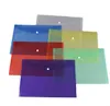 7 Color A4 Document File мешки с кнопкой Snap Transparent Cistring Conventeres Пластиковые папки бумаги JL1457