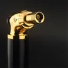 Kitchen Flame Torch Lighter Powerful Three Tube Straight Big Fire Luminous Outdoor Gun Butane Turbo Cigar Without Gas Lighters 1UY1