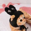 Собачья одежда довольно прекрасное изготовление привлекательное домашнее кошка вязаная шляпа ушей головной уши поставляется головным убором