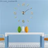 壁時計 2017 ホット販売デジタル壁時計ステッカーアクリル現代 3D DIY 自己粘着大型装飾壁時計 Z230706