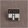 Szpilki broszki śliczne emaliowane książki kobiety mężczyźni księgarnia Reel kreatywna kreskówka szpilki odznaka dla dzieci modna biżuteria na prezent Drop Delivery Dh4Rz