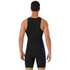 Zwemkleding voor heren Zomer herenzwempak mouwloos korte broek met rits aan de voorkant Triatlon strandpak 230705