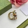 Designer Branded Jewelry Rings Womens Gold Silver Plated Copper Finger Adjustable Ring Women Love Charms Wedding Supplies Luxury Accessories GR-035