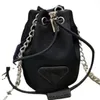 Leuke Triangle Coin Purse Bucket Bag Dames Designer Nylon Handtas Mini Tote Luxurys Chain Shoulder Crossbody Bags