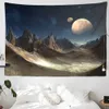 Tapestries Landscape Tapestry Wall Moon Valley Tapisserie Mural Living Room Decor Hanging Tapisserie Home