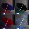 Parapluies lampe de poche parapluie LED lumières d'avertissement de sécurité parapluies d'extérieur pour enfants couleurs clignotantes parapluie de nuit à longue poignée