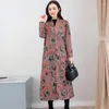 Trenchs pour femmes Style chinois Plus velours épais chaud coton manteau femmes veste d'hiver 2023 ethnique rembourré vêtements femmes