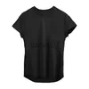 T-shirt da uomo Summer Gym Abbigliamento Cotton Bodybuilding T-shirt Muscle Mens maniche piccole Tops Tees Fitness Sport Tshirt Uomo Casual Tshirt J230705