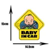 車のステッカー LYKX Baby on Board PVC 車のステッカーチューニング漫画の窓 PVC デカール自動車装飾パーソナライズされた爆弾飾り x0705