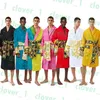 Designer Peignoirs Hiver Chaud 7 Couleurs Unisexe Marque Coton Vêtements De Nuit Robe De Nuit De Haute Qualité Hommes Peignoir Classique De Luxe Robe K2299