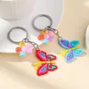 Neue Farbe Schmetterling Sonnenblume Schlüsselanhänger kreative Tasche hängende Accessoires
