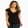 2023 Pop Up Version of Cross Over V-neck Maternity Wear Sexy Short Sleeved Breastfeeding Clothes