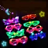 Kinderen Gloeiende Zonnebril Speelgoed Glow Party Plastic LED Bril Bruiloft Verjaardagscadeau Lichtgevende Kostuums Speelgoed Voor Kinderen LT0100