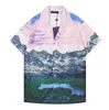 مصمم أزياء T Shirt Hawaii Floral Letter Print Beach Shirts Men's Silk Bowling Nasual Summer Summer Summer Sould Asia Size M-3Xlazhoazho