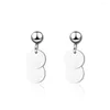 Stud Earrings Fashion Mini Exquisite Design 925 Sterling Silver Round Spot Tassel For Women Oorbellen Wholesale Jewelry Gift