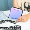 Nueva cartera holográfica láser con cordón, Carteras para mujer, monedero corto para mujer, tarjetero, cartera pequeña para mujer, monedero, Carteras