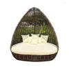 Camp Furniture Outdoor Garden Courtyard Rattan Bird's Nest Waterproof And Sunscreen Creative Lying Bed