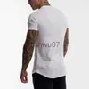 Camisetas masculinas, roupas de academia, camisetas esportivas, algodão respirável, fitness, camiseta masculina de manga curta, camiseta de corrida de verão, camiseta justa, homme J230705