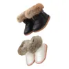 kinderlaarzen echt bont winterschoenen pluche warm antislip peuter zwart roze wit meisjes enkellaars sneeuw goedkoop nieuw 2011289892883