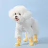 Chaussures de protection pour animaux de compagnie chien bottes de pluie pour petits chiens en plein air imperméable antidérapant dessin animé haut Chihuahua 230704