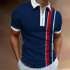 Polos masculinos de verão casual masculino de manga curta com zíper ajuste seco roupas masculinas de alta qualidade golfe lapela tshirt moda streetwear 230704