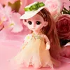 Куклы Q0KB Girl Big Eyes Princess Princess Princess нарядить игрушку с одеждой подарки 230704