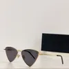 Novos óculos de sol da moda Óculos pequenos ultra leves de liga de borda fina Feminino Polígono SL303 apresenta óculos UV400 com caixa de óculos