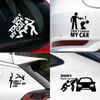 Car Stickers Funny Car Sticker Dont Touch My Car Decals Stickers Creative Auto Decal Exterior Decoration Car Window Accessories x0705