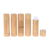 Storage Bottles Empty Natural Bamboo DIY Lipstick Lip Tube Cosmetic Container