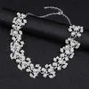 Set di orecchini con collana di perle personalizzate coreane Accessori per abiti da sposa placcati in lega di temperamento moda femminile 230628
