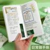 Kawaii Grid Weeks Hand Ledger Original Painted Ins Wind Cute Girl Plan This Diary Sticker Book