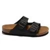 Designer Sandals Slippers Cork Flat Fashion Summer Leather Slide Favourite Beach Casual Shoes Women Men Arizona