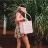 Kvinna mode bogg väska plastvattentät korg strandsäckar kvinnor på handväskor crossbody väskor designer koppling stor förvaring shopping väska snabb frakt